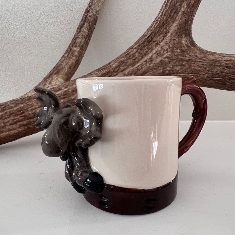 Big Sky Carvers Bearfoots Mooses 3D Moose Ceramic Coffee Mug Rustic Lodge Decor